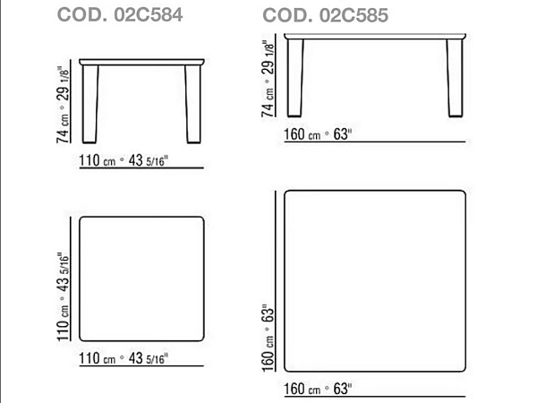 Квадратный обеденный стол из дерева Arnold FLEXFORM 02C584, 02C585 фабрика FLEXFORM из Италии. Фото №2