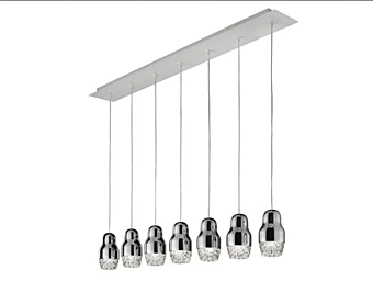 Подвесная лампа из стекла и алюминия LED AXOLIGHT Fedora Подвесная лампа из стекла и алюминия LED AXOLIGHT Fedora фабрика Axolight из Италии