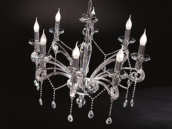 Люстра с кристаллами Сваровски из коллекции Venere от Euroluce Lampadari L8 фабрика EUROLUCE LAMPADARi из Италии. Фото №1