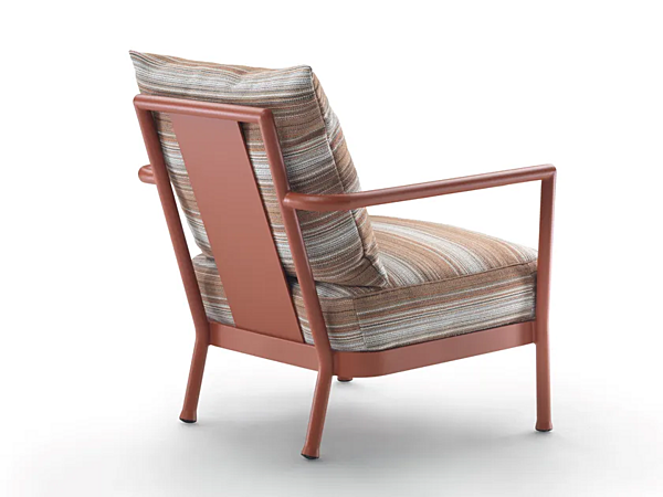 Кресло с подлокотниками из алюминия и ткани CAMARGUE FLEXFORM 2A6C1 фабрика FLEXFORM из Италии. Фото №3