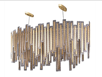 Подвесная лампа из хрусталя ручной работы MULTIFORME The Arcadian SS7630-150x60-CK