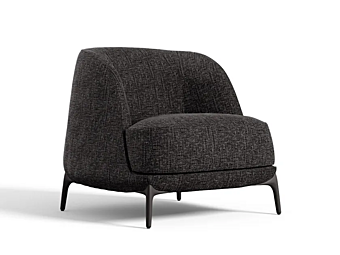 Кресло с мягкой спинкой из бархата NOVAMOBILI Velvet