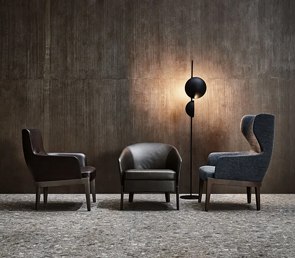 Кресло с подлокотниками из ткани Chelsea Molteni & C фабрика Molteni & C.(+VITRA) из Италии. Фото №2