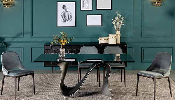 Стол TONIN CASA Modern Collection WAVE - 8014 фабрика TONIN CASA из Италии. Фото №8