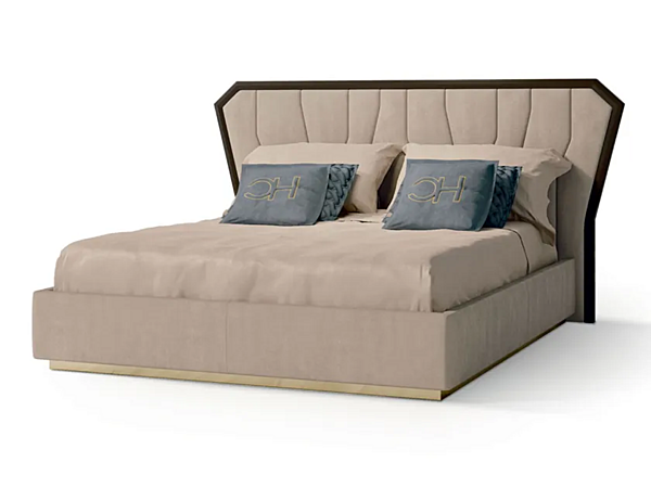 Кровать king size с обитой спинкой NABUK CARPANESE 7599 7599 фабрика CARPANESE из Италии. Фото №1