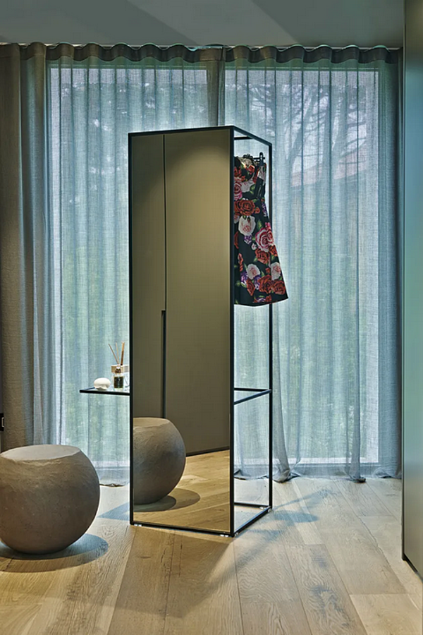 Зеркало с полкой из дерева Waku Cappellini WK_C фабрика Cappellini из Италии. Фото №2