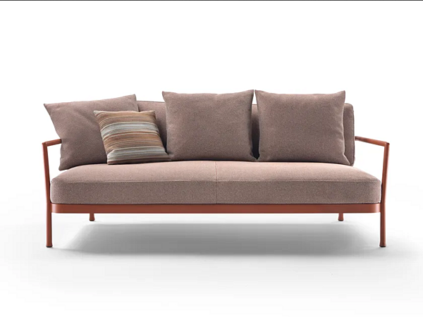 Диван на три места из алюминия и ткани CAMARGUE FLEXFORM 2A6A5 фабрика FLEXFORM из Италии. Фото №1