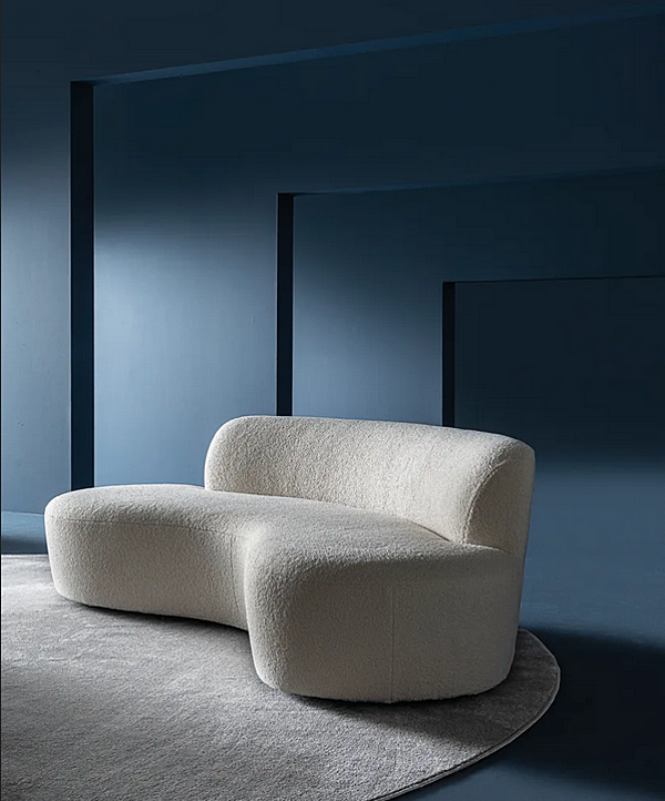 Изогнутый диван с removable обивкой из ткани CASAMILANO Curvy / Mono фабрика CASAMILANO из Италии. Фото №4