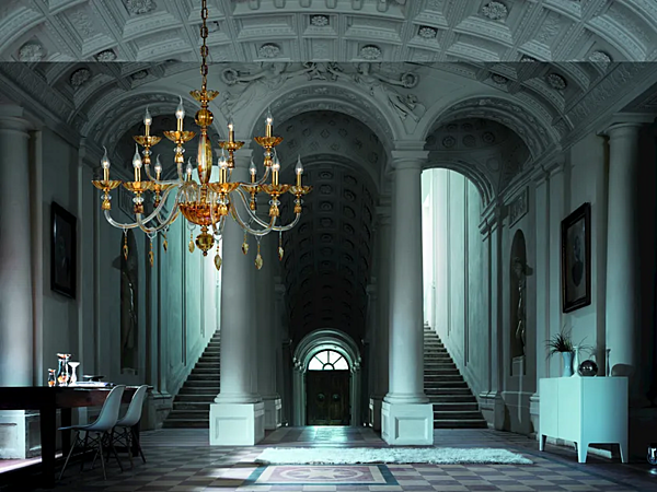 Люстра с кристаллами из коллекции Bloom L8 Euroluce Lampadari фабрика EUROLUCE LAMPADARi из Италии. Фото №3