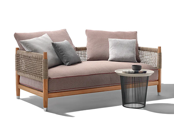 Диван с обитой спинкой на два места из ткани PARKER FLEXFORM 295A3 фабрика FLEXFORM из Италии. Фото №5