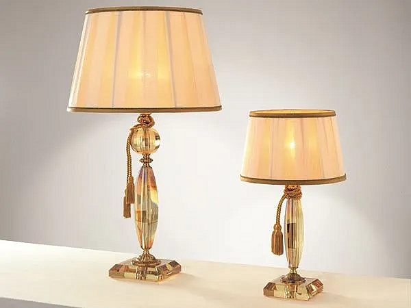Настольная лампа с кристаллами из коллекции Bloom Euroluce Lampadari LG1 LP1 фабрика EUROLUCE LAMPADARi из Италии. Фото №1
