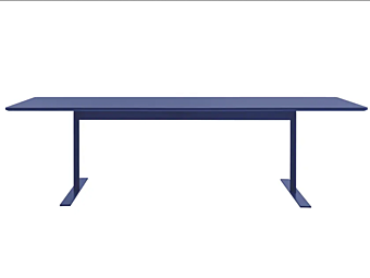 Прямоугольный стол из стекла и дерева коллекции Luxor Cappellini LX_1