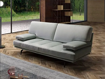 Диван с мягкой спинкой из ткани MitoHome Karma