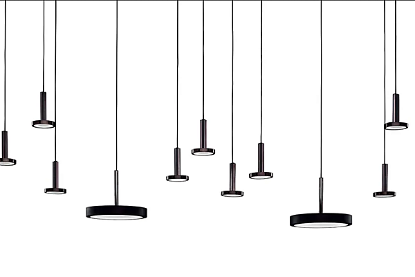 Подвесная лампа из металла с LED подсветкой VECTOR Euroluce Lampadari фабрика EUROLUCE LAMPADARi из Италии. Фото №2
