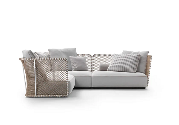 Угловой садовый диван из ткани FLEXFORM  Oasis Angular фабрика FLEXFORM из Италии. Фото №4