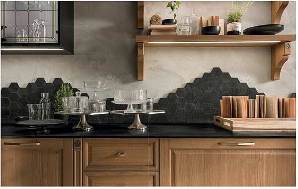 Кухня с островом из материала ASTER CUCINE Portrait LACCATO фабрика Aster Cucine из Италии. Фото №4