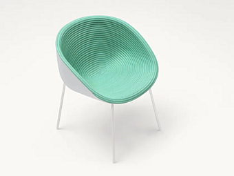 Стулья для сада с обитой спинкой PAOLA LENTI AMABLE B129AE