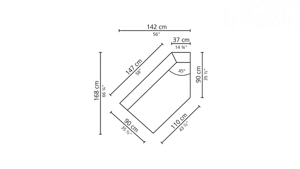 Секционный диван из ткани CITY CASAMILANO фабрика CASAMILANO из Италии. Фото №14