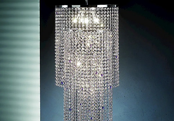Люстра с кристаллами в форме звезд Euroluce Lampadari S14 фабрика EUROLUCE LAMPADARi из Италии. Фото №2