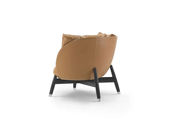 Угловое кожаное кресло с мягкой спинкой FLEXFORM Eri фабрика FLEXFORM из Италии. Фото №3