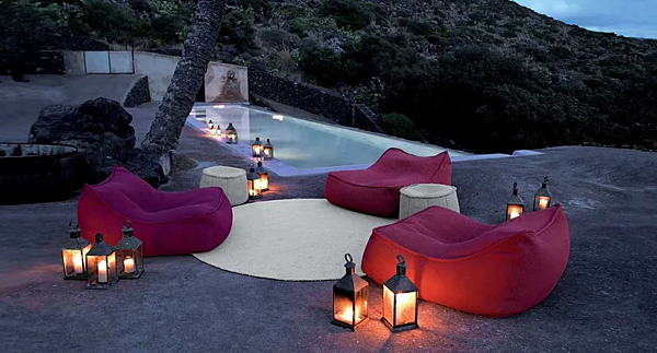 Кресло с обивкой из ткани для сада PAOLA LENTI Float B27L, B27H фабрика PAOLA LENTI из Италии. Фото №8