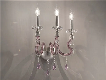 Настенный светильник с кристаллами Сваровски Euroluce Lampadari Iside A3