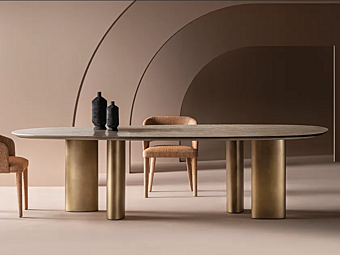 Овальный мраморный стол CASAMILANO ARNE 240