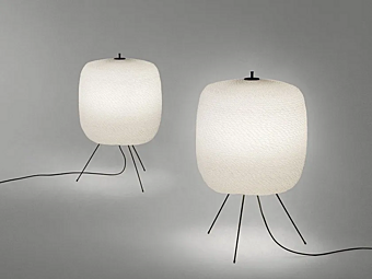 Настольная лампа с LED подсветкой из ткани PAOLA LENTI Shoji AC304E