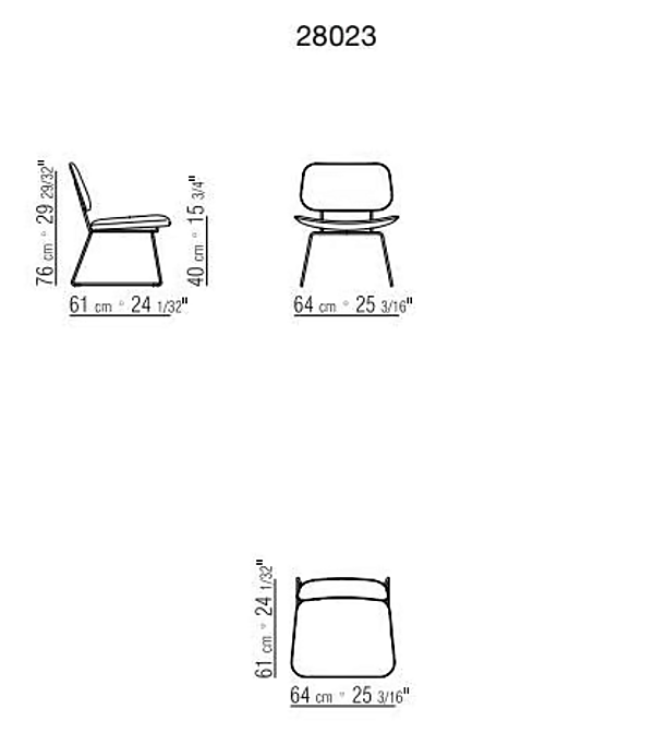 Кресло с обитой спинкой из кожи FLEXFORM Echoes S H фабрика FLEXFORM из Италии. Фото №4