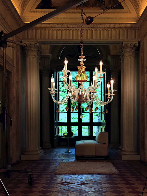 Настенный светильник из хрусталя Swarovski Flora A2 Euroluce Lampadari фабрика EUROLUCE LAMPADARi из Италии. Фото №2
