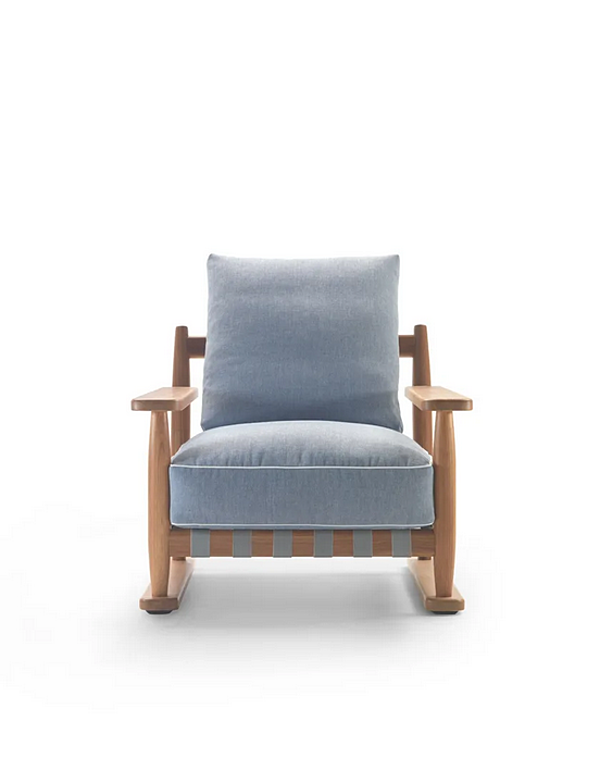 Кресло с подлокотниками из ироко FLEXFORM  Meriggio фабрика FLEXFORM из Италии. Фото №3