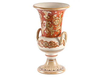 Ваза из керамики ручной работы Lustro Impero L_Antica Deruta LI/321/37