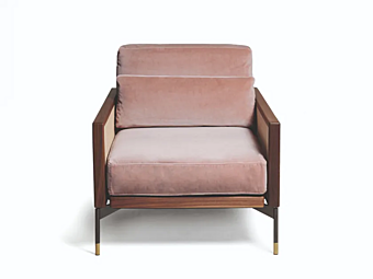 Кресло с обивкой из ткани или кожи с съемным чехлом VIBIEFFE 115 Modern Epoque 115010
