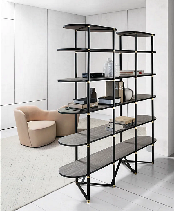 Двусторонняя полка из древесного фанеры CASAMILANO BOOMERANG фабрика CASAMILANO из Италии. Фото №4