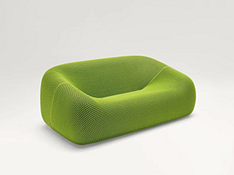 Диван с обитой спинкой на два места ткань со съемным чехлом PAOLA LENTI Smile B75BE