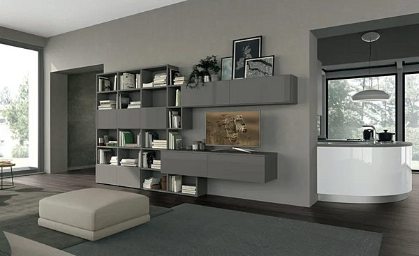 Кухня с островом из материала LUBE CUCINE  Clover 01 фабрика LUBE CUCINE из Италии. Фото №6