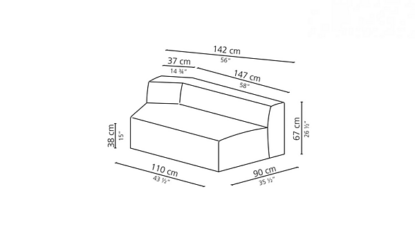Секционный диван из ткани CITY CASAMILANO фабрика CASAMILANO из Италии. Фото №13