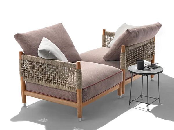 Модульное кресло с обивкой из ткани для сада FLEXFORM PARKER 295C1 фабрика FLEXFORM из Италии. Фото №2
