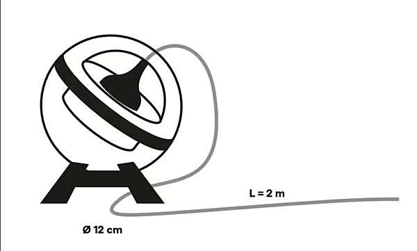 Настольная лампа с регулируемым светом из алюминия Lumina коллекции Limbus Eye фабрика Lumina из Италии. Фото №6