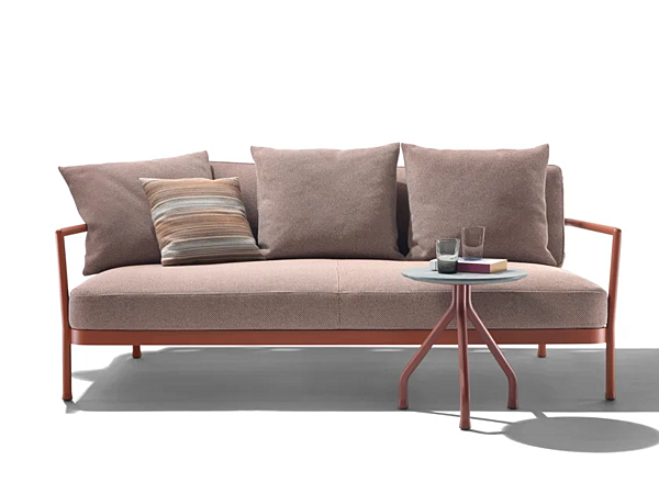 Диван на три места из алюминия и ткани CAMARGUE FLEXFORM 2A6A5 фабрика FLEXFORM из Италии. Фото №2
