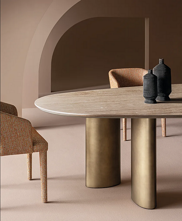 Овальный мраморный стол CASAMILANO ARNE 240 фабрика CASAMILANO из Италии. Фото №3