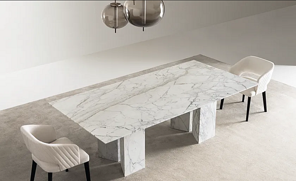 Прямоугольный мраморный стол CASAMILANO KARL фабрика CASAMILANO из Италии. Фото №11