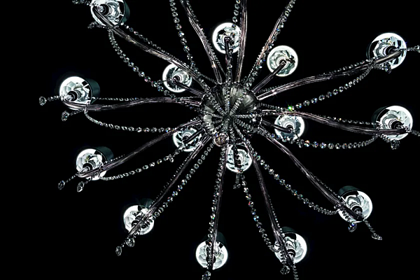 Люстра с кристаллами Сваровски Arcobaleno L12 6 Euroluce Lampadari фабрика EUROLUCE LAMPADARi из Италии. Фото №3