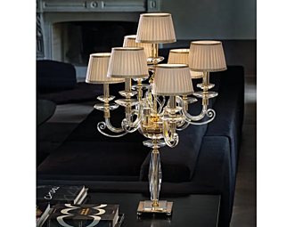 Настольная лампа классического стиля Alicante F6 1L с абажуром Euroluce Lampadari Настольная лампа классического стиля Alicante F6 1L с абажуром Euroluce Lampadari фабрика EUROLUCE LAMPADARi из Италии