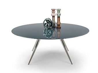 Круглый стол для гостиной из дерева Zefiro FLEXFORM Круглый стол для гостиной из дерева Zefiro FLEXFORM фабрика FLEXFORM из Италии