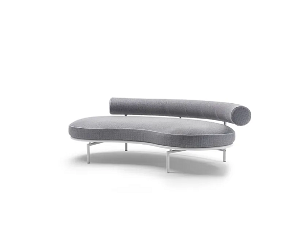 Изогнутый садовый диван из ткани Supermax FLEXFORM фабрика FLEXFORM из Италии. Фото №4