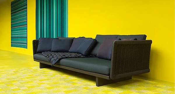 Диван на три места с мягкой спинкой из ткани PAOLA LENTI Sabi B39B фабрика PAOLA LENTI из Италии. Фото №10