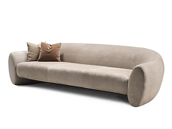 Диван с мягкой спинкой из нубука GHIDINI1961 ELEPHANT SOFA SG208XX107