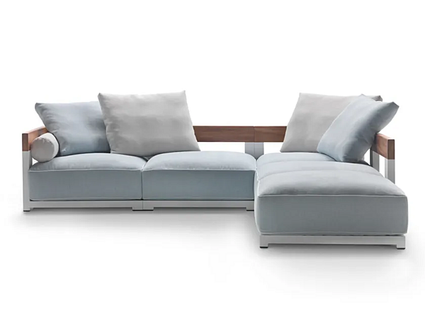 Секционный садовый диван из ткани FLEXFORM MILOS фабрика FLEXFORM из Италии. Фото №1