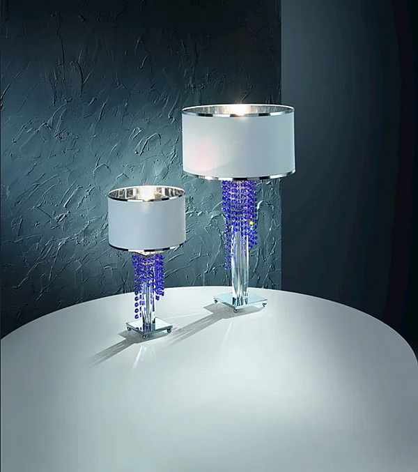 Настольная лампа с кристаллами Сваровски из коллекции Венеция Euroluce Lampadari LG1 LP1 фабрика EUROLUCE LAMPADARi из Италии. Фото №2